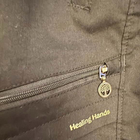 Healing Hands Black Scrub Joggers (XST - Extra Small Tall) - Picture 2 of 5